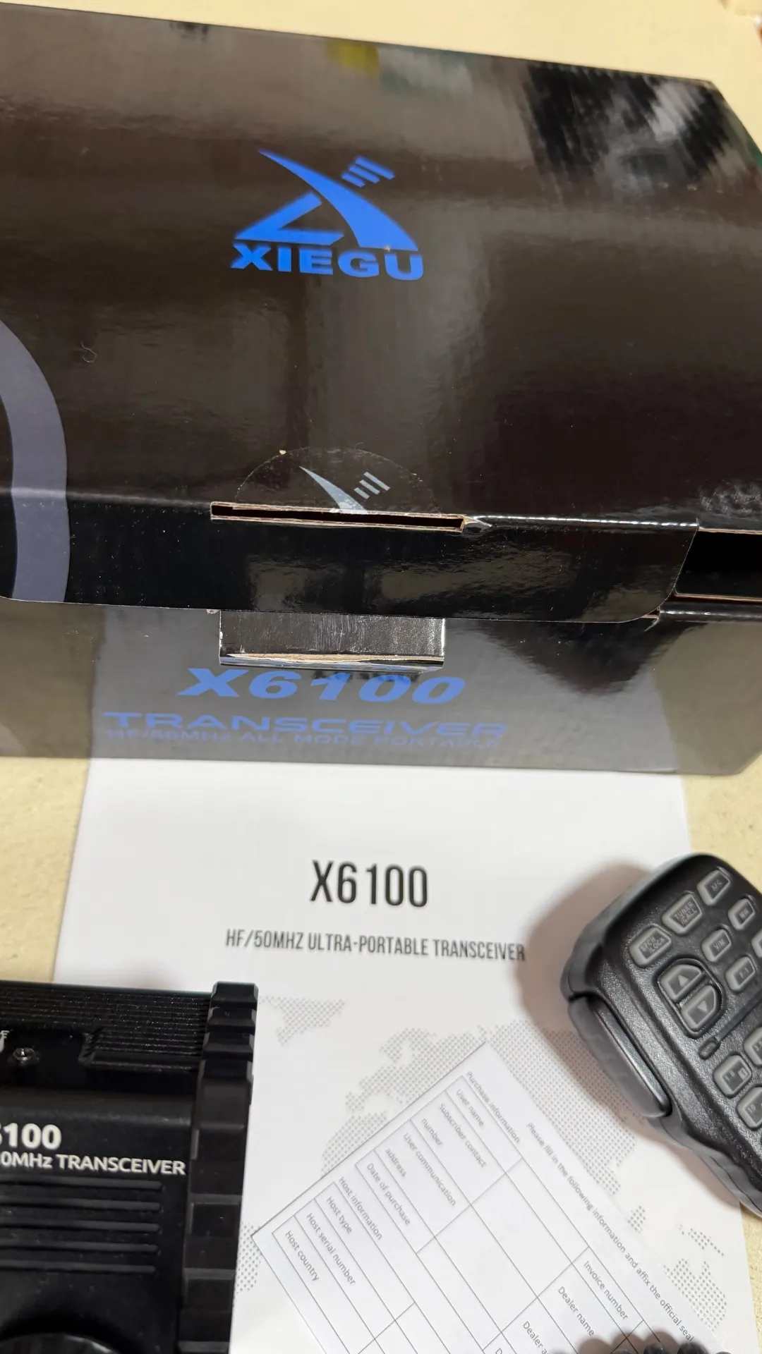 Vendo Xiegu x6100
