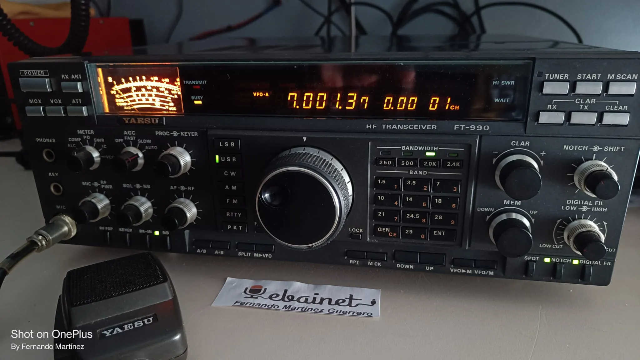 Yaesu FT-990 en su caja, todos filtros instalados 1 solo dueño