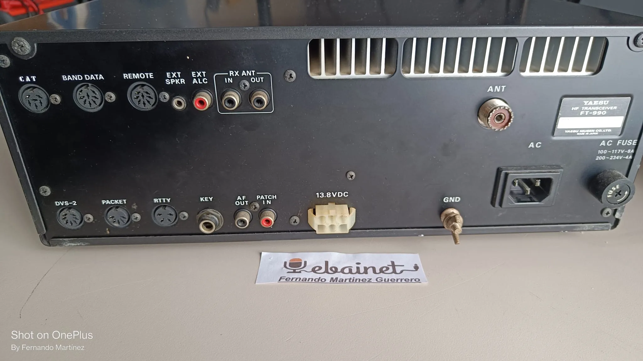 Yaesu FT-990 en su caja, todos filtros instalados 1 solo dueño