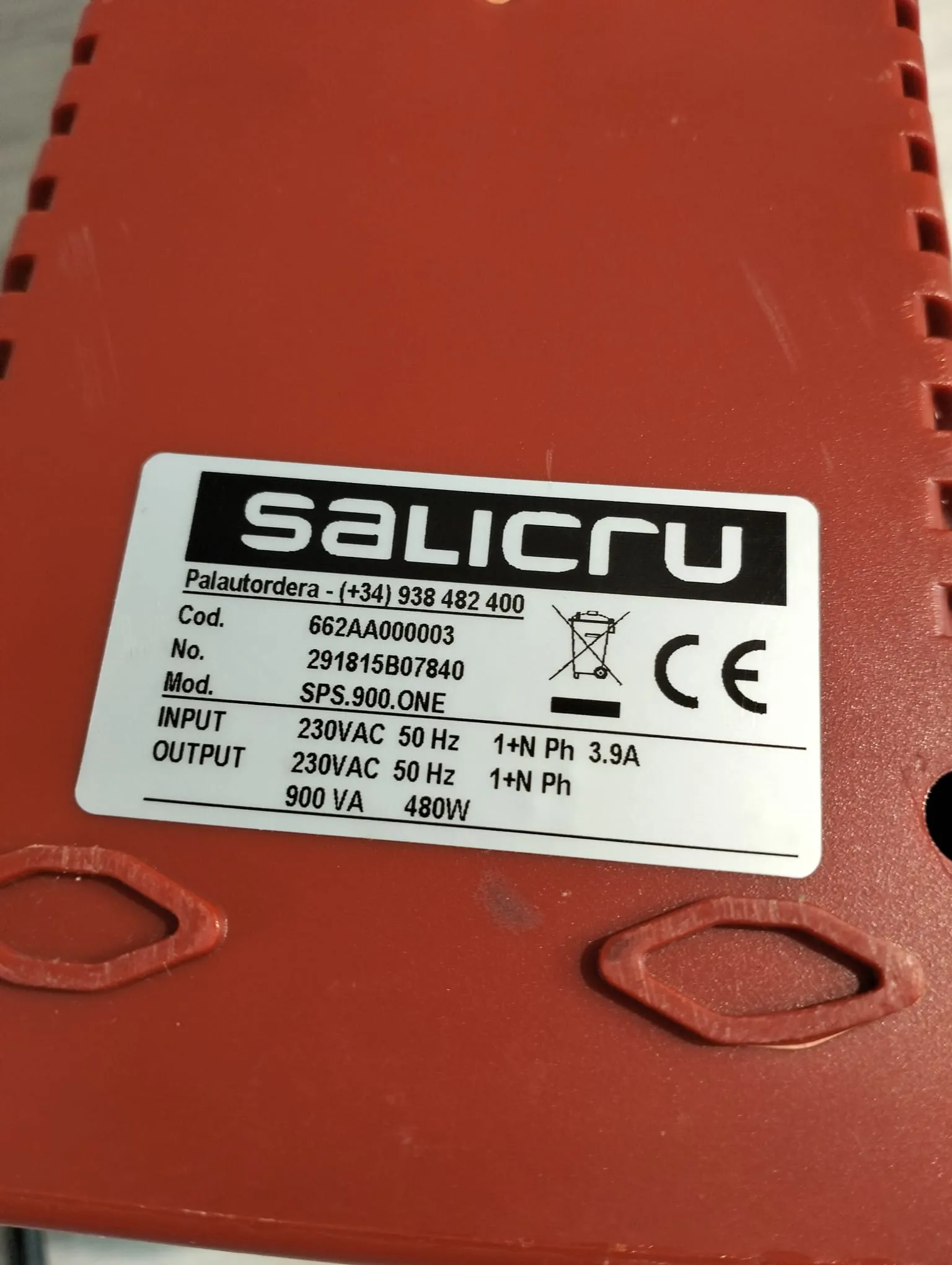 SAI Salicru SPS One 480W